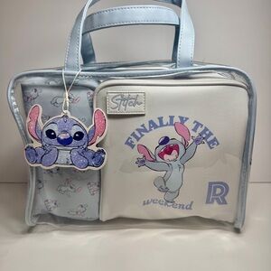 NWT. Primark x Disney's Stitch 3 in 1 Makeup Bag.